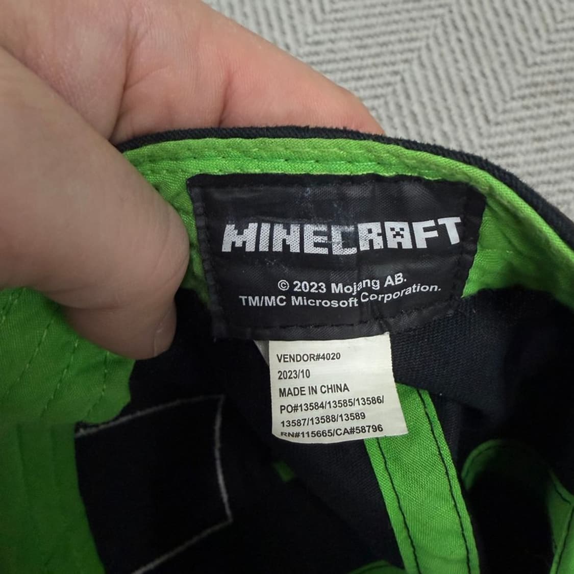 마인크래프트 크리퍼 캡 모자 v1458 상품이미지6