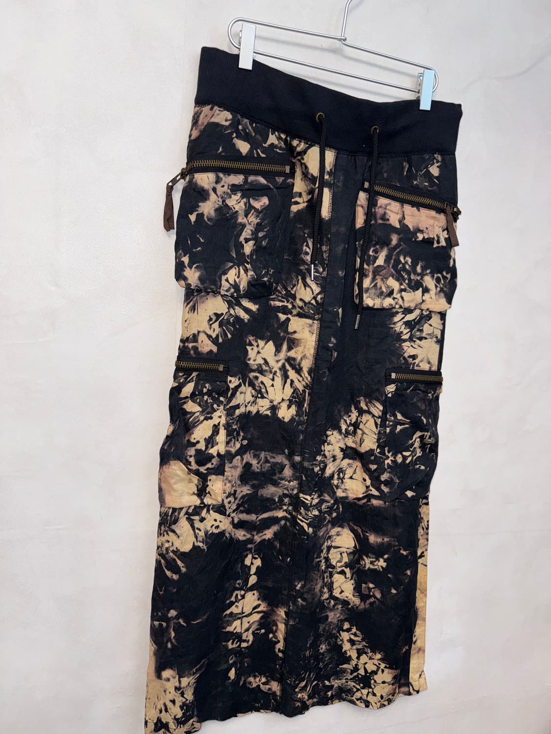 GOA black tie dye zipper pocket cargo sk 상품이미지2