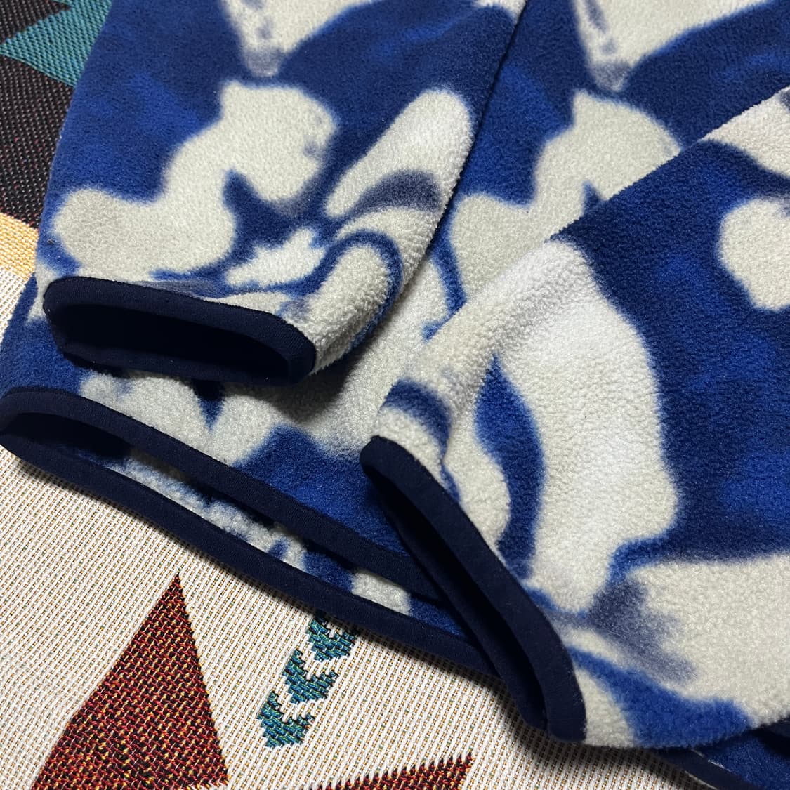 파타고니아 신칠라 스냅티 블루 하와이안 플라워 패턴 L 상품이미지3