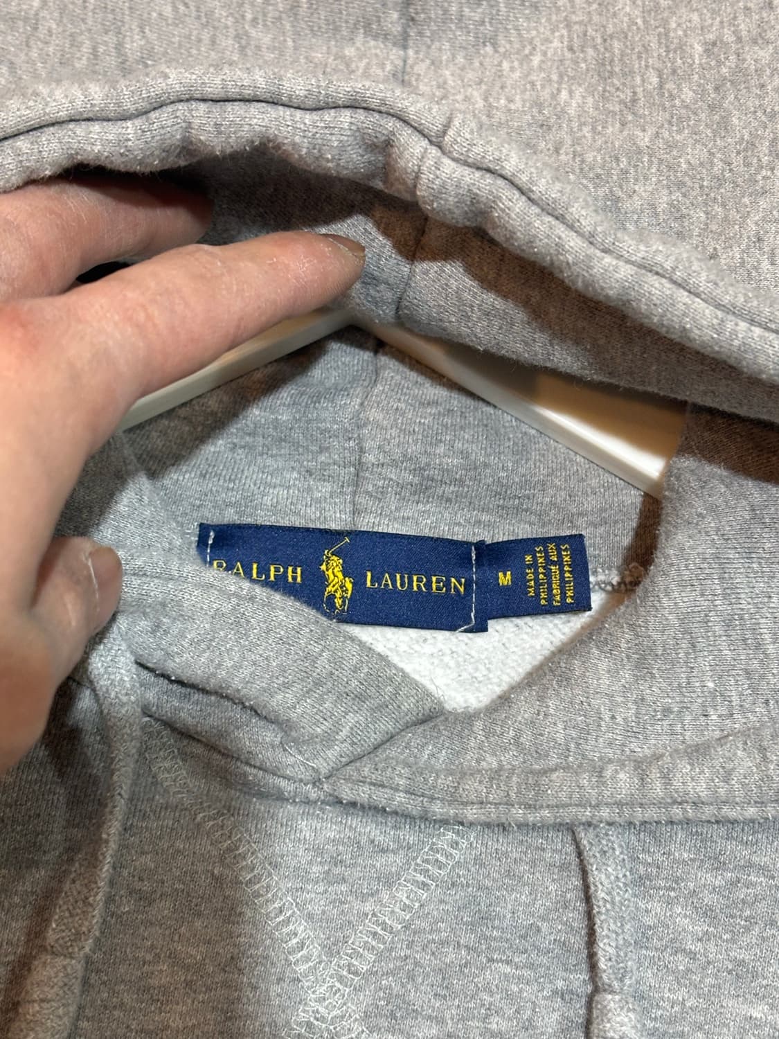폴로 랄프로렌 후드티 M사이즈 그레이 상품이미지5