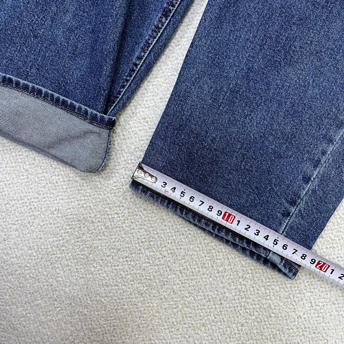 31 게스 여성 중청 와이드 데님 0406M 상품이미지7