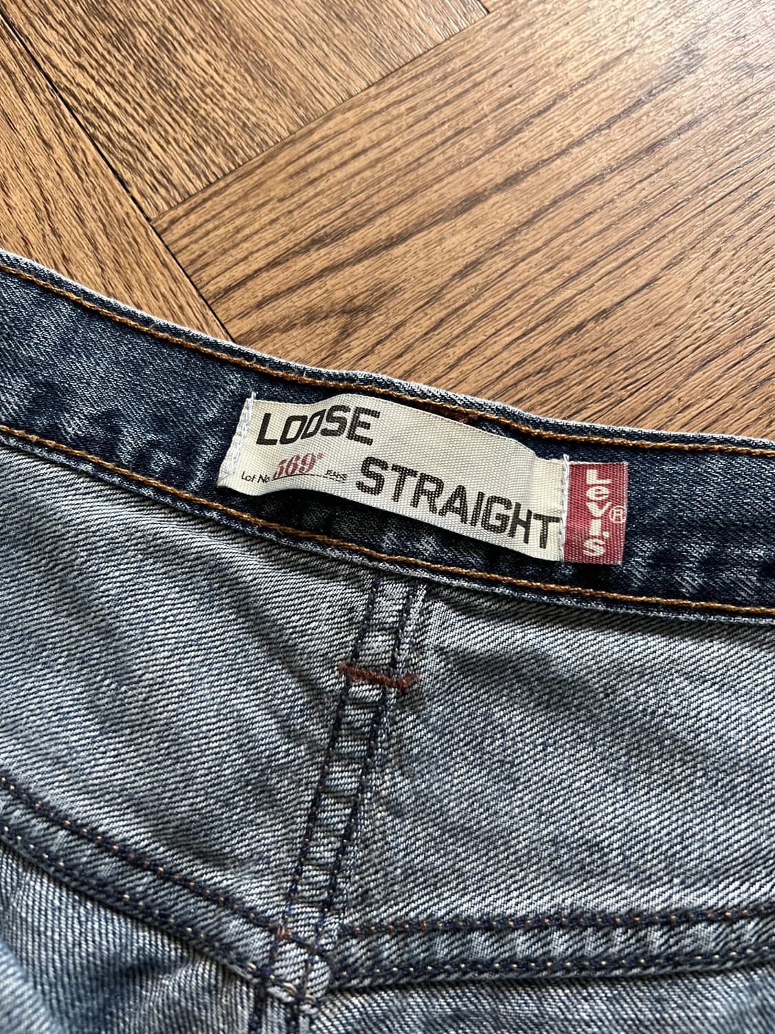 [33]00's 리바이스 USA 569 빈티지 워싱 와이드핏 데님 팬츠 상품이미지5