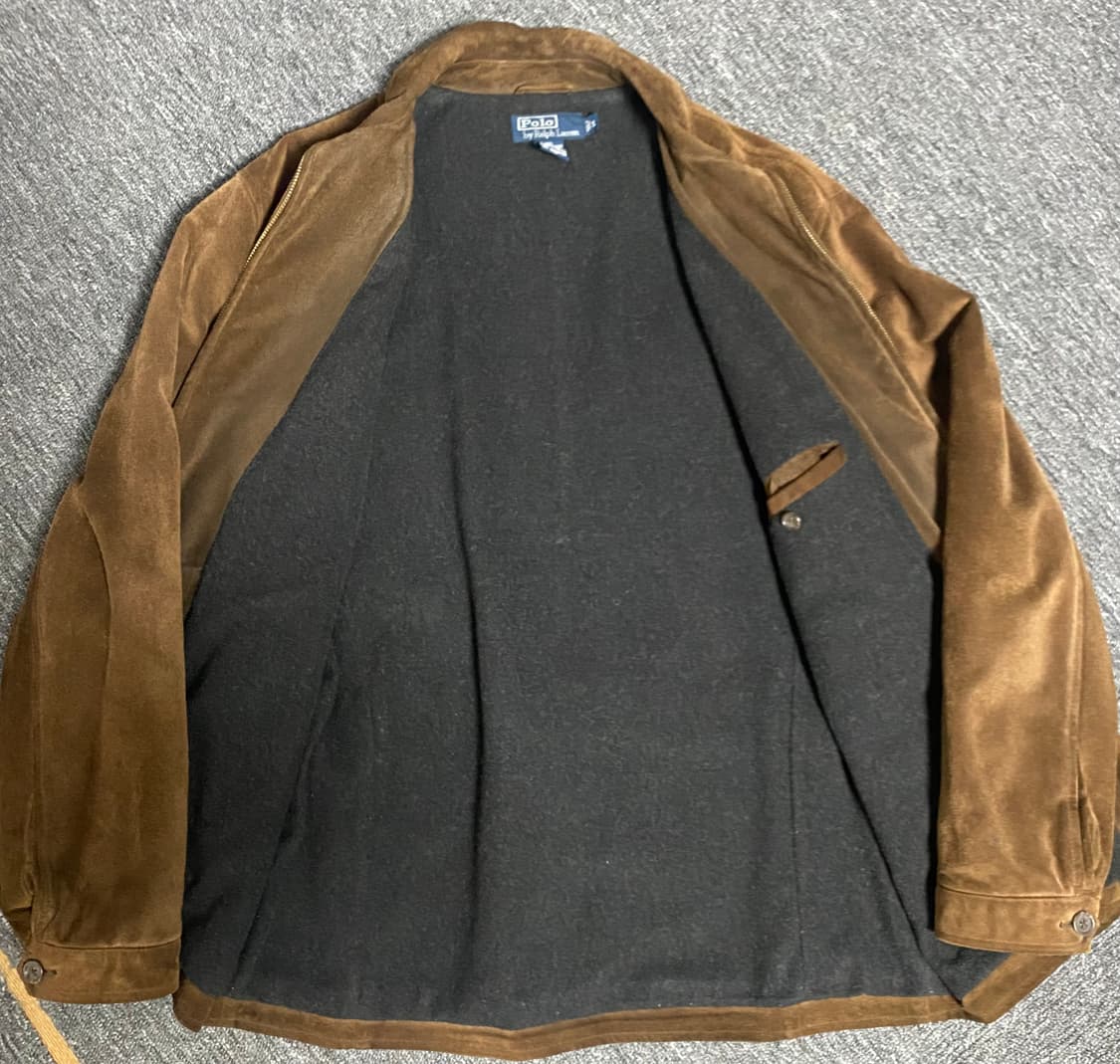 옷정리중. 폴로 스웨이드 어드저스트 자켓 급처 상품이미지4