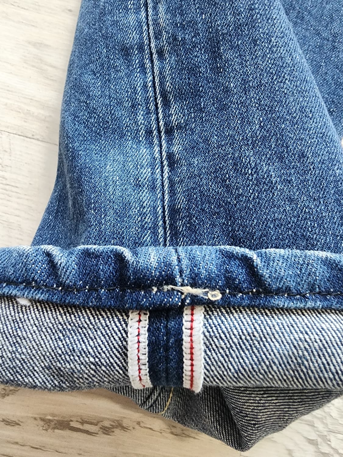 LEVIS 리바이스 502 일본산 셀비지 워싱 데님 팬츠. W34 청바지 상품이미지10