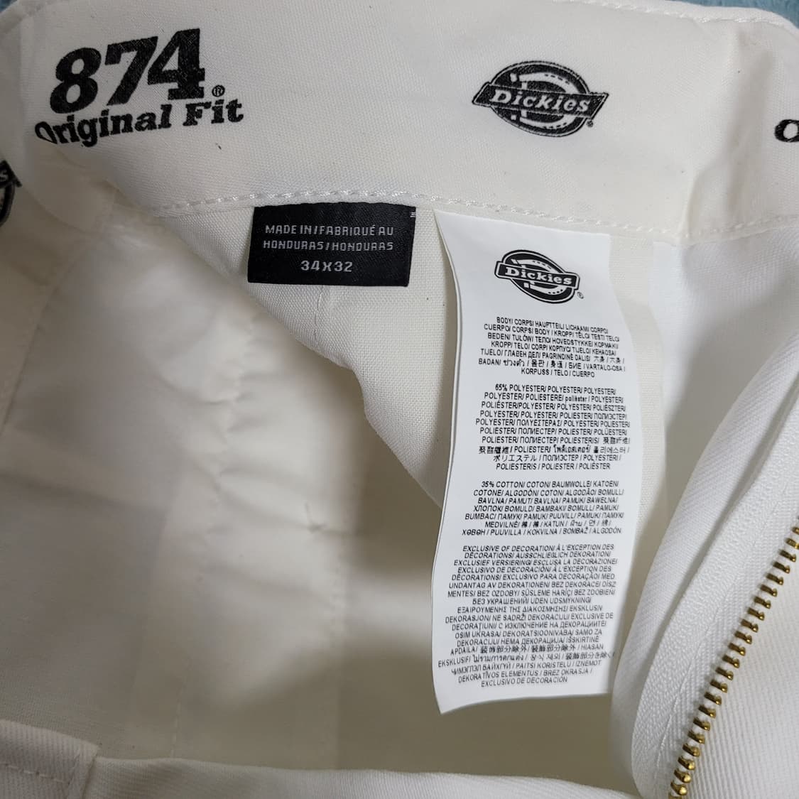 미국 디키즈 874 오리지널핏 화이트 34x32 상품이미지6