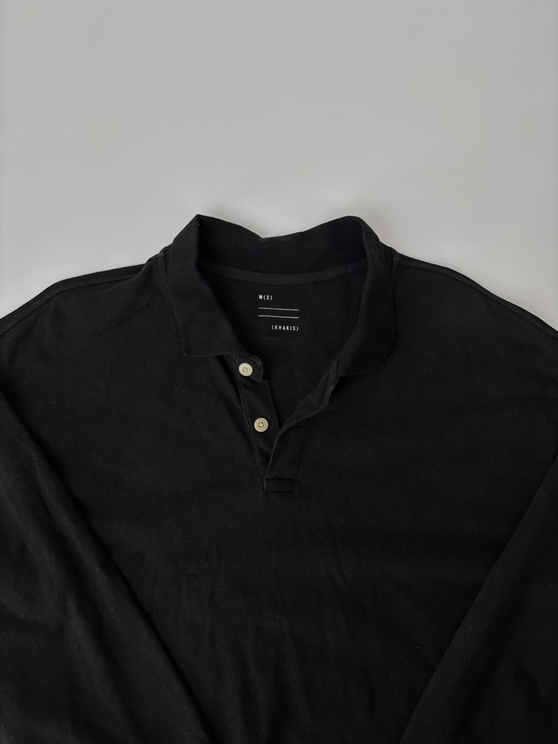 khakis 카키스 카라 긴팔 폴로티셔츠 상품이미지2