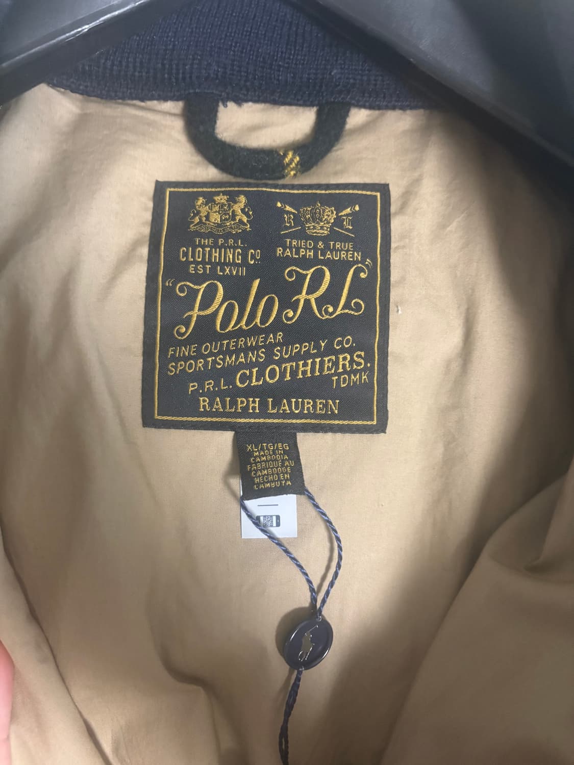 폴로 랄프로렌 체크 점퍼 XL 상품이미지3