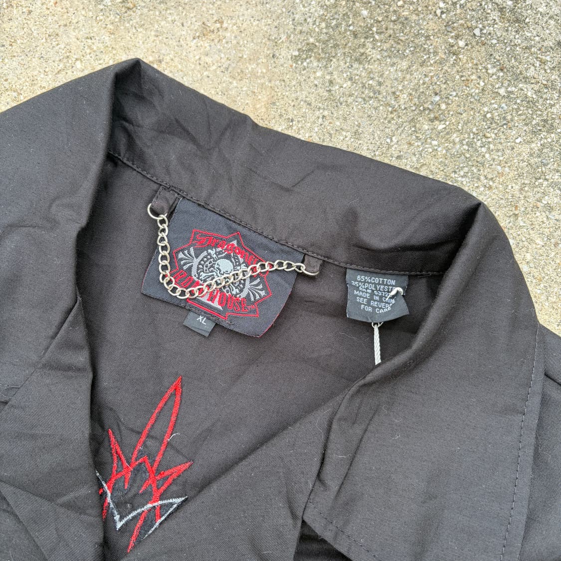 드래곤 플라이 로드하우스 빈티지 반팔셔츠 XL 상품이미지5