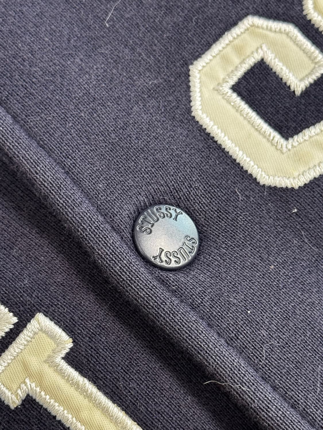 스투시 네이비 바시티 자켓 상품이미지6