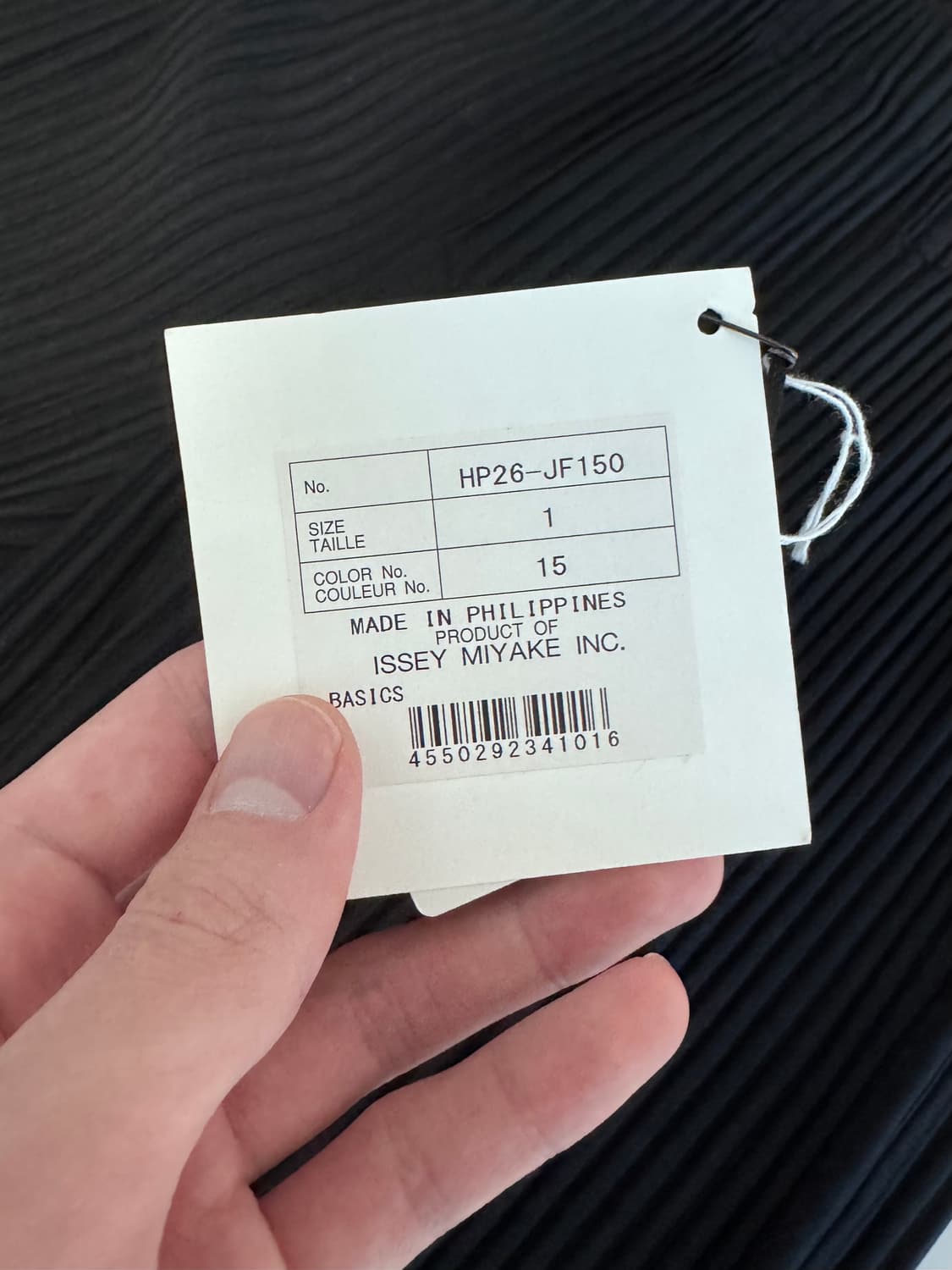 옴므플리세 - 베이직 스트레이트 팬츠 [블랙] 상품이미지3