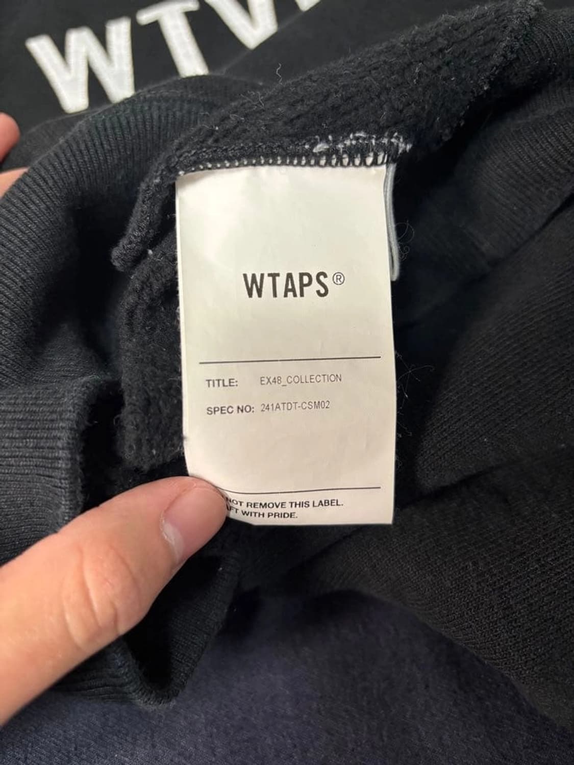 더블탭스 아카데미 로고 후드티 상품이미지5