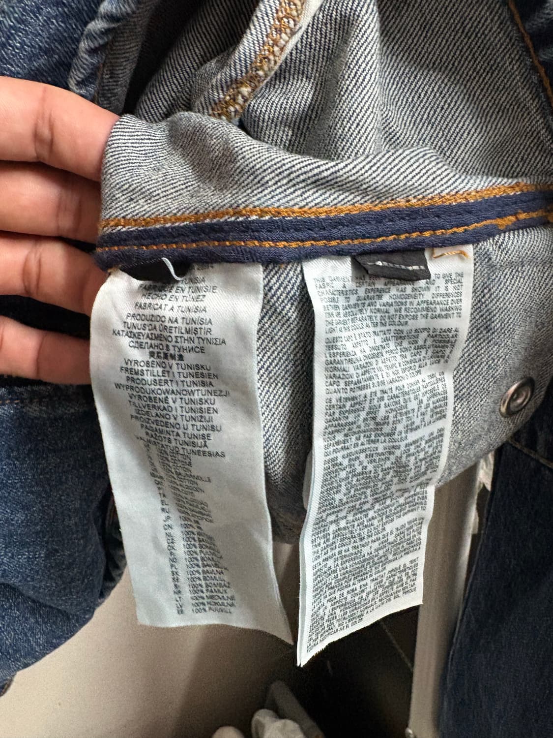 디젤 바이커 다크블루 데님자켓 상품이미지7