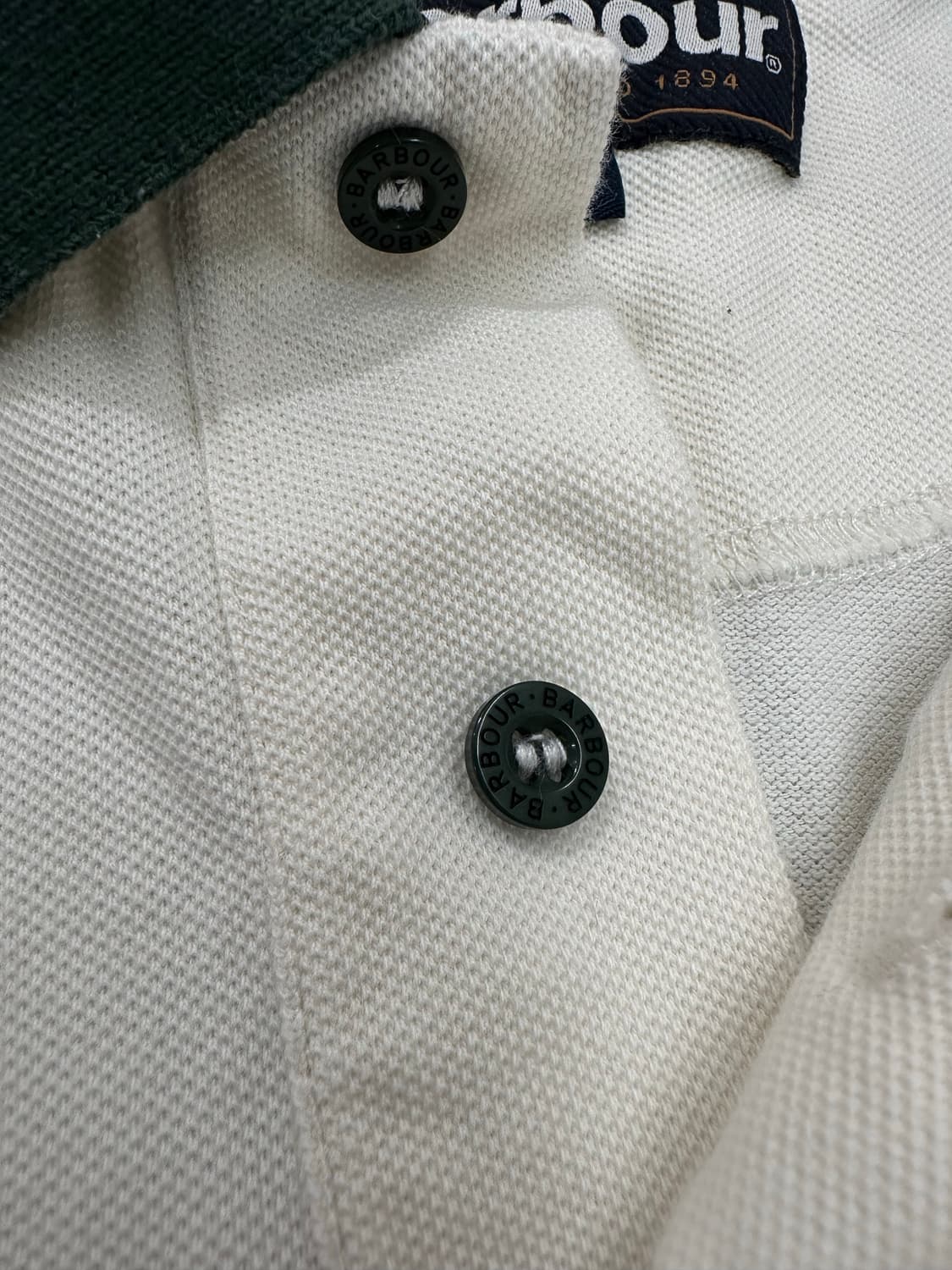 바버( Barbour) 클래식 자수 로고 카라티 (사이즈 L) 상품이미지4