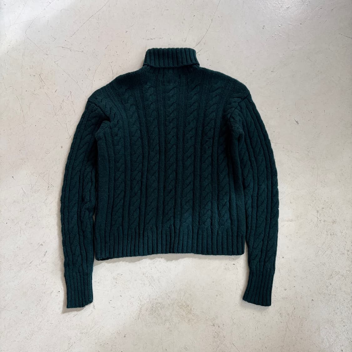 폴로 랄프로렌 케이블 니트 터틀넥 울 스웨터 M 상품이미지8