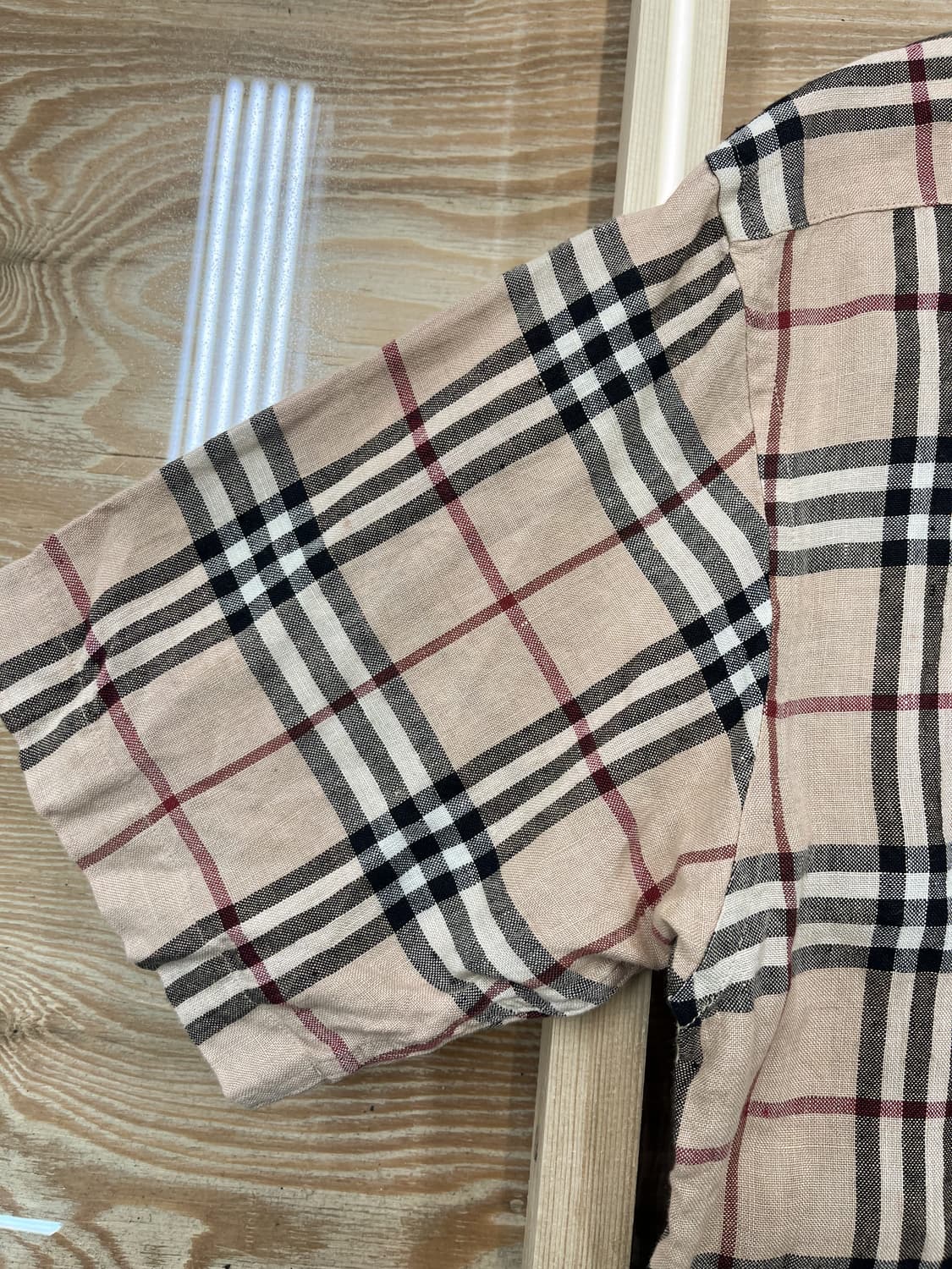 버버리 OG 노바 체크 린넨 셔츠 상품이미지7