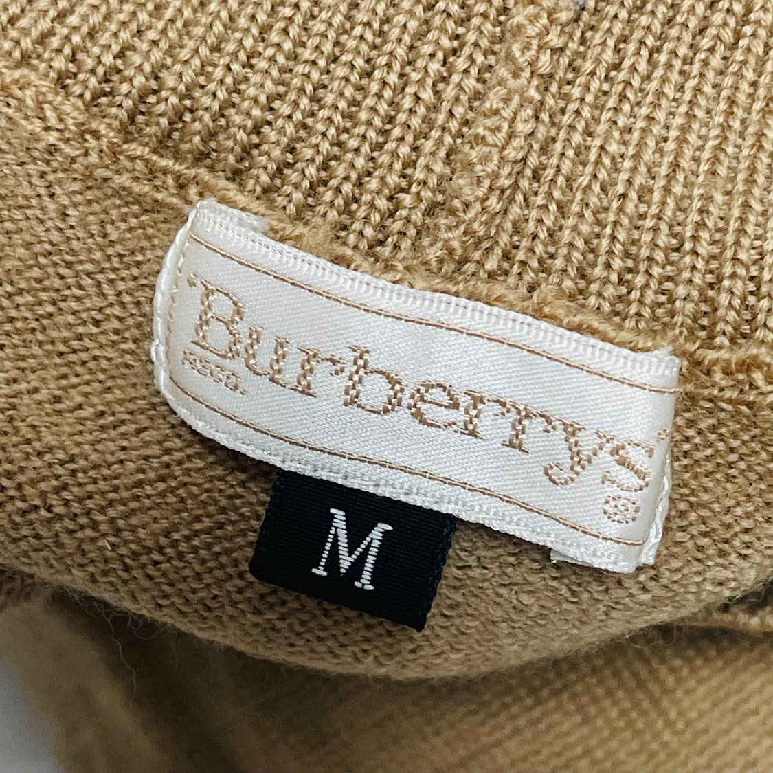 버버리 카멜 반목 니트 M 상품이미지5