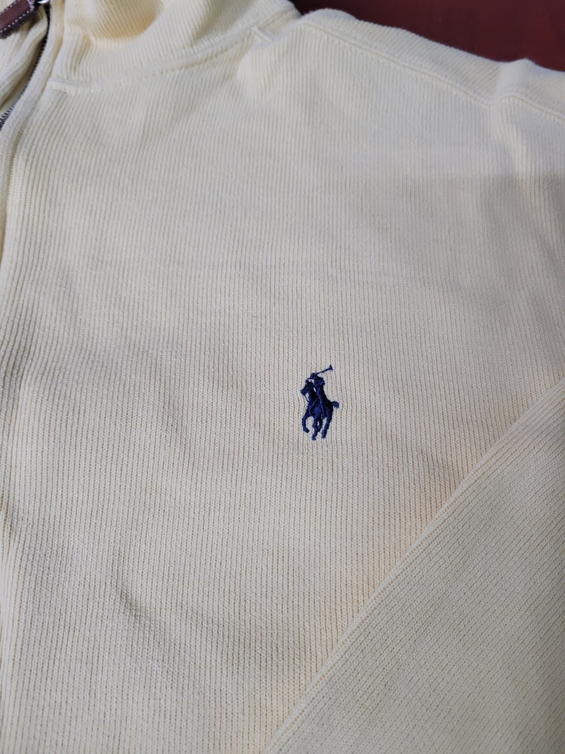 폴로 랄프로렌 옐로우 컬러 하프 집업 상품이미지2