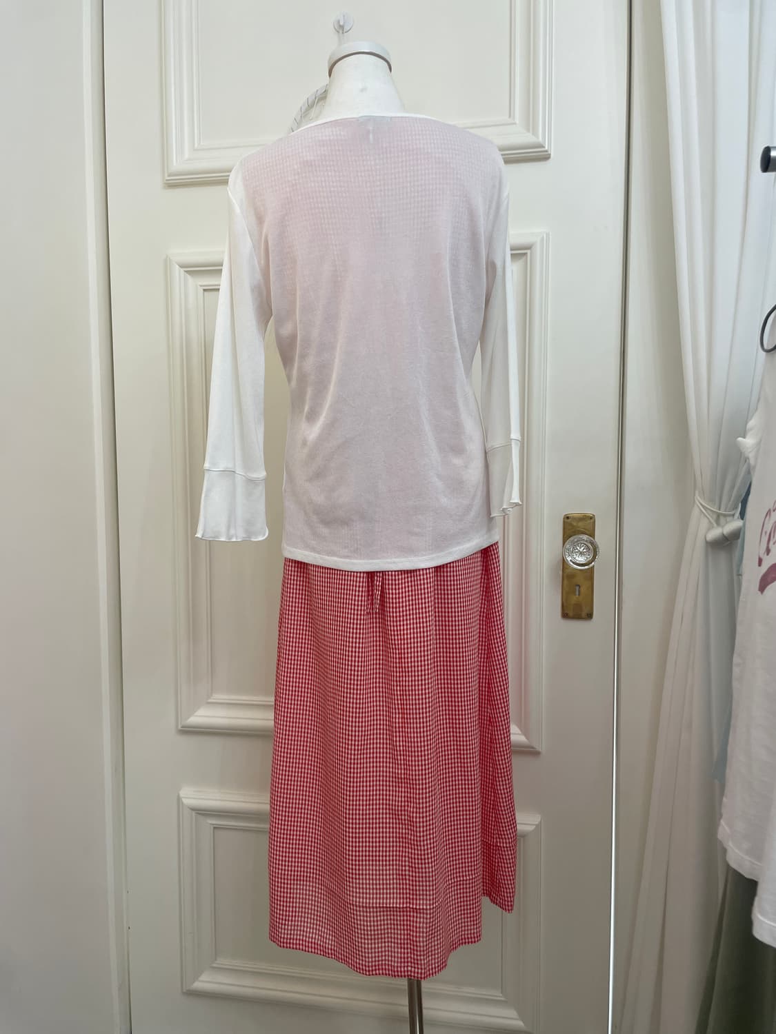 white 3button summer cardigan(size-L) 상품이미지4