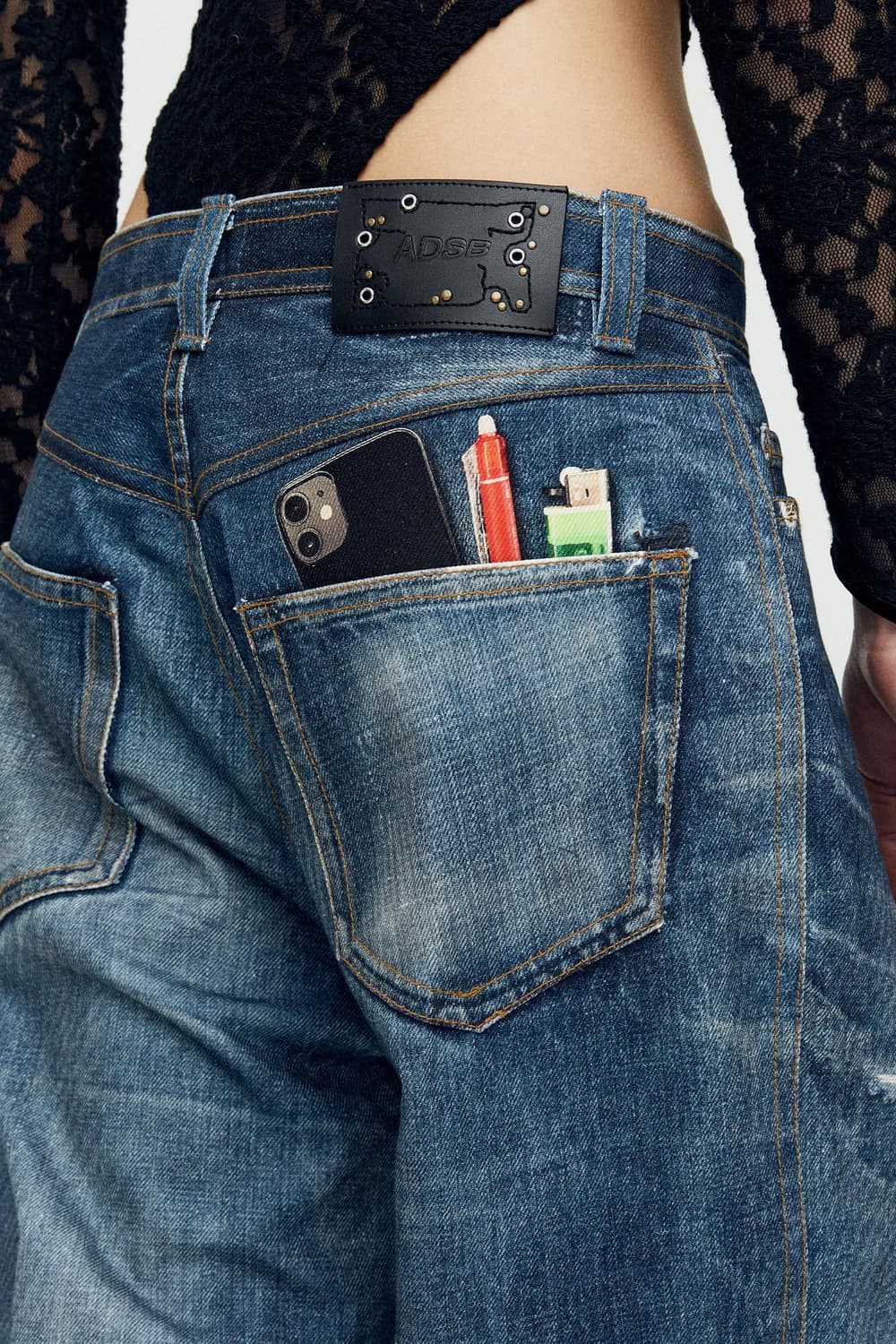 앤더슨벨 ANDERSSON BELL 트롱프뢰유 프린티드 데님 팬츠 상품이미지1