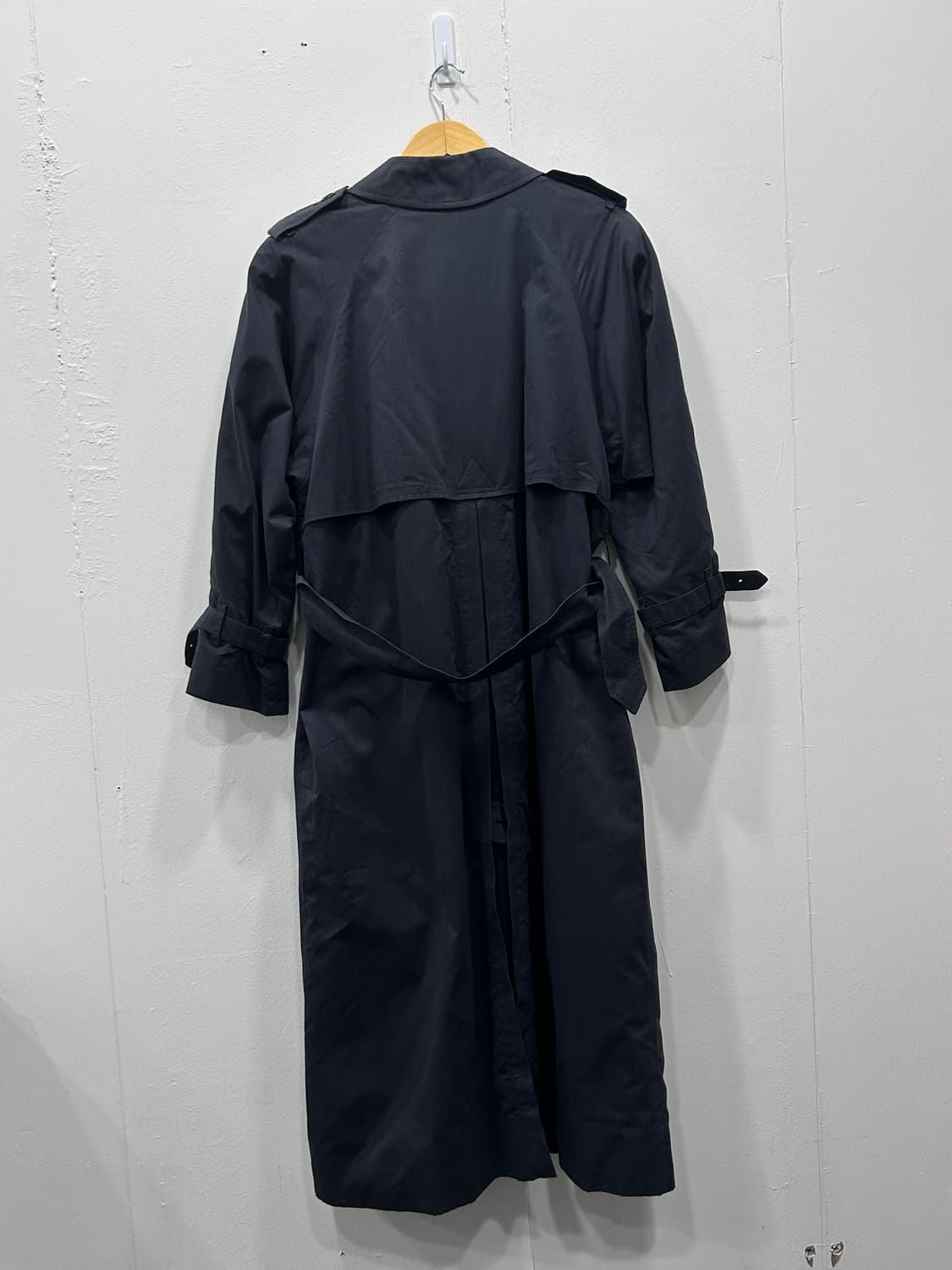 버버리 네이비 트렌치 코트 여성 M 상품이미지6
