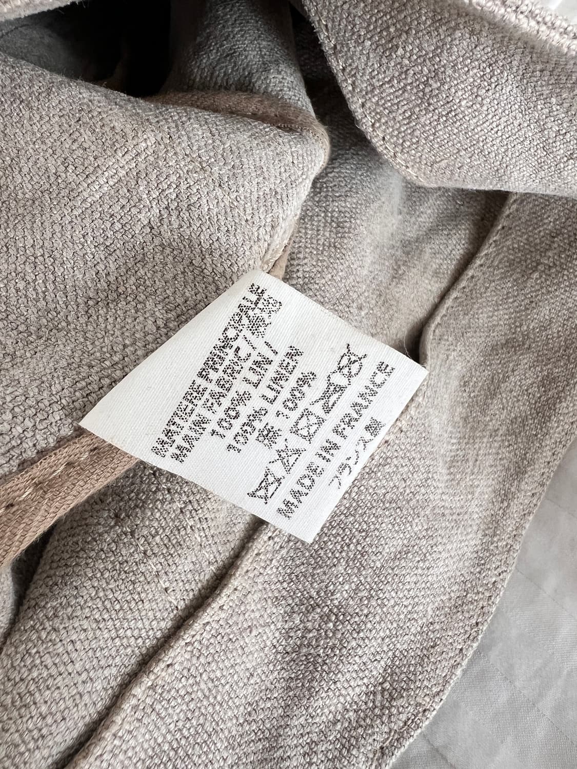 바네사브루노 베이지 리넨 M 카바스백 상품이미지6