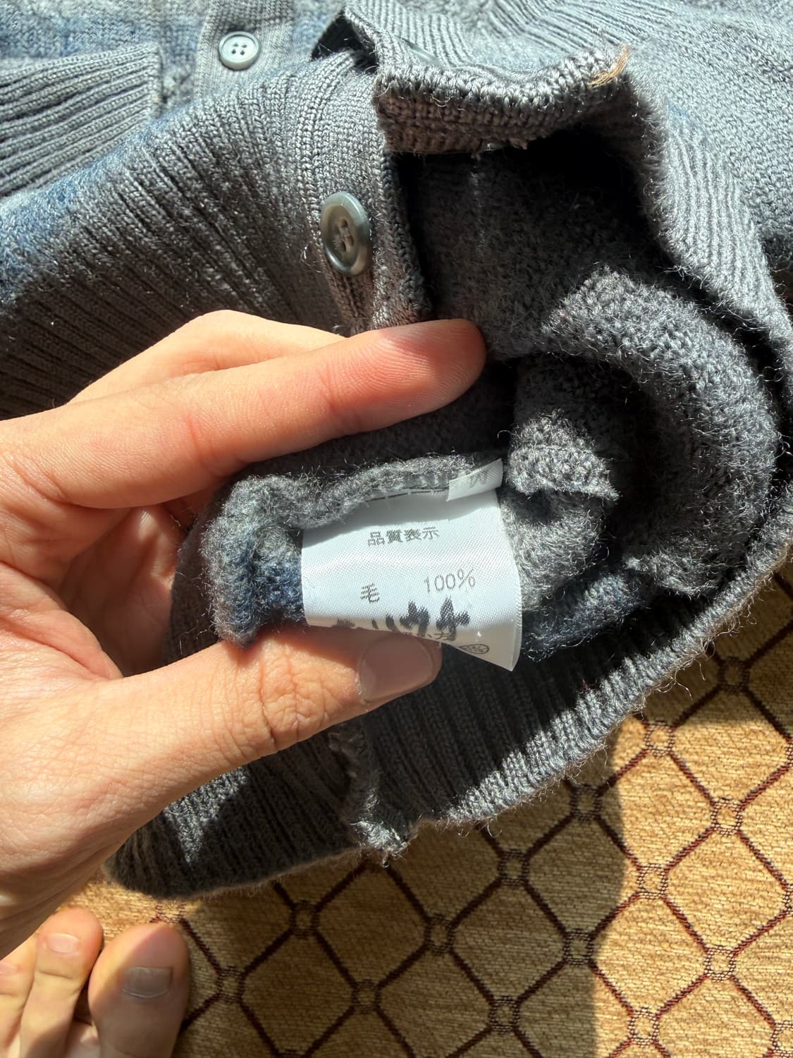 그레이 울 가디건 상품이미지3