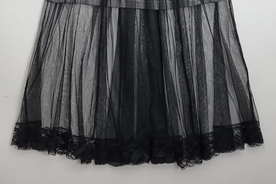 JPN 체크 레이어드 스커트  상품이미지4