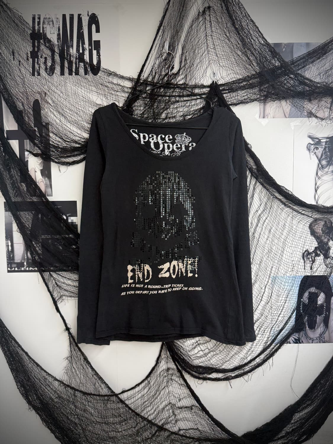 Skull detail printing longsleeve 상품이미지2