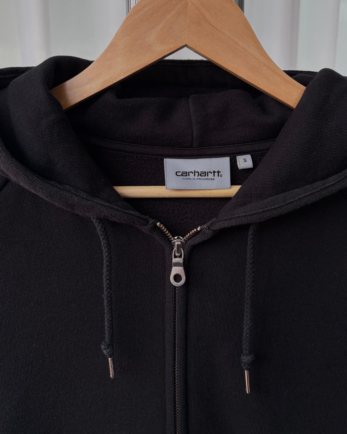 [S]칼하트 WIP 스퀘어 라벨 기모 후드집업 상품이미지7