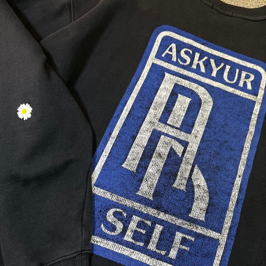 ASKYURSELF 에스크유어셀프 빅로고 맨투맨 상품이미지3