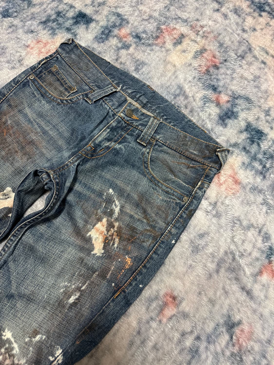 Tornado mart 00s dirty painting boots cu 상품이미지4