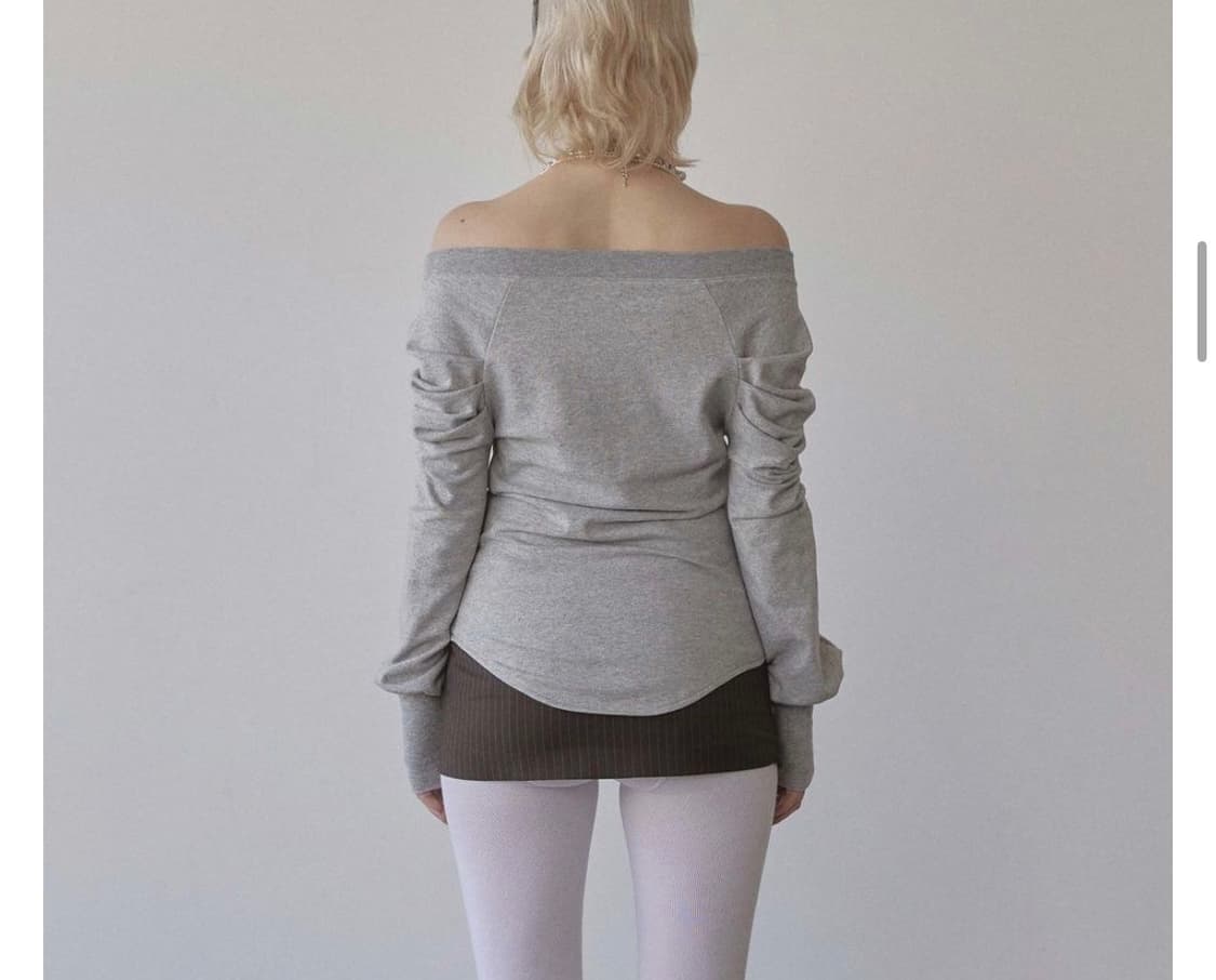 스컬프터 오픈숄더 티셔츠 상품이미지4