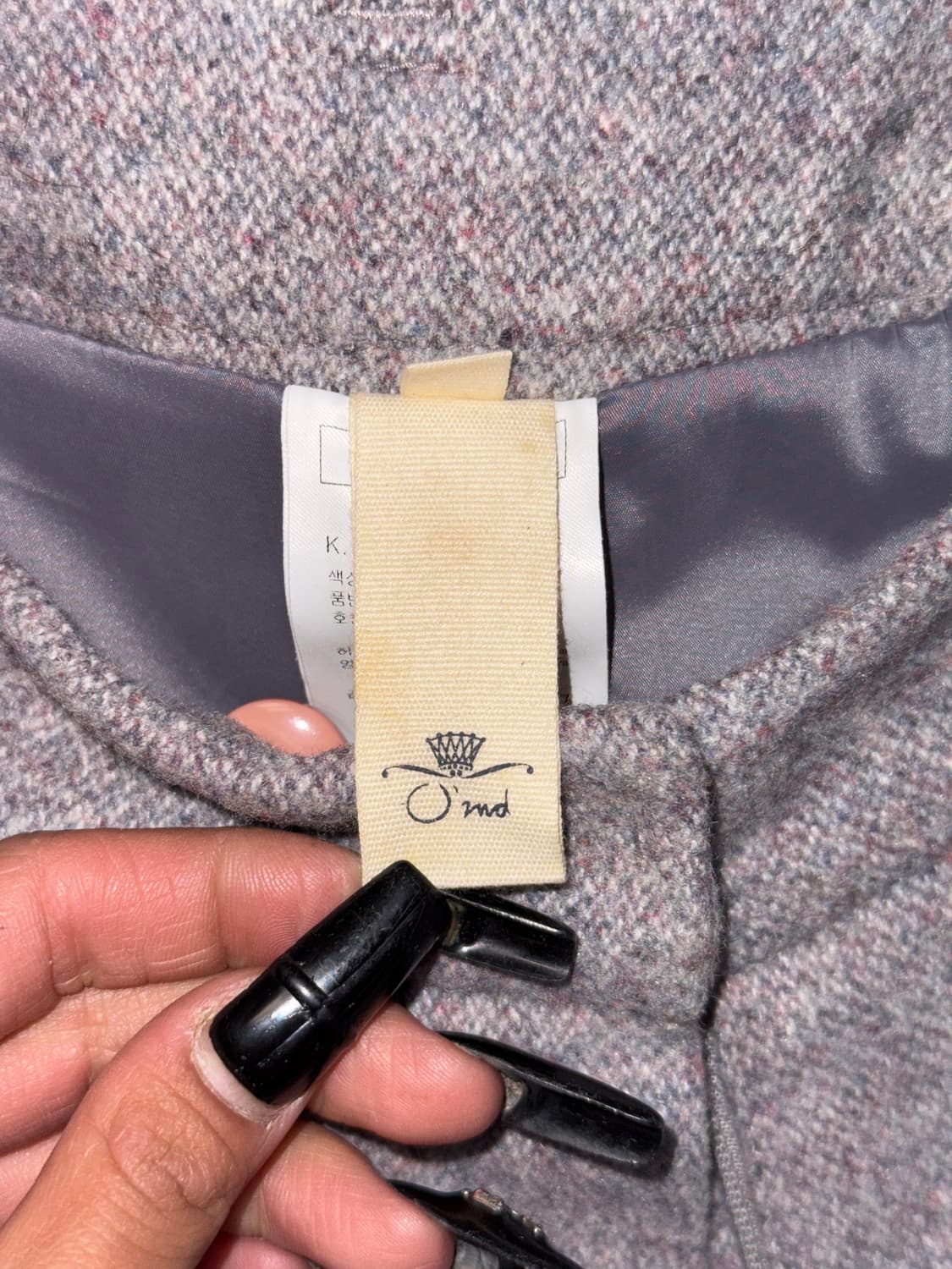 O’2ND lavender button wool short pants 상품이미지4