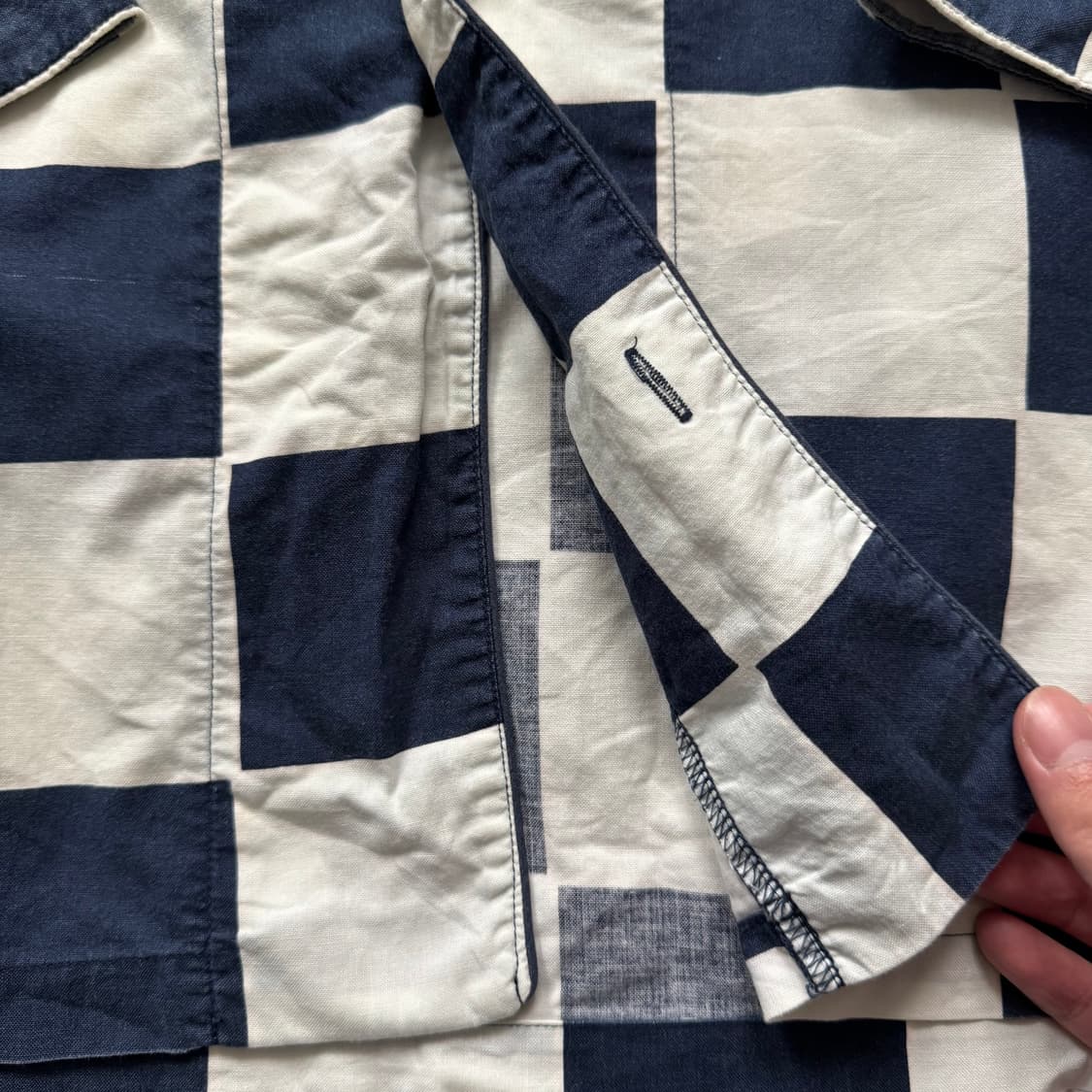 VINGT ET UN 일본빈티지 자켓 블레이저 체크 긴팔 셔츠 상품이미지5