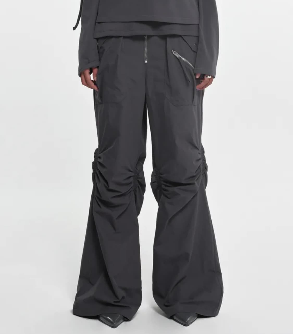 나체 집 디테일 팬츠 블랙 상품이미지1