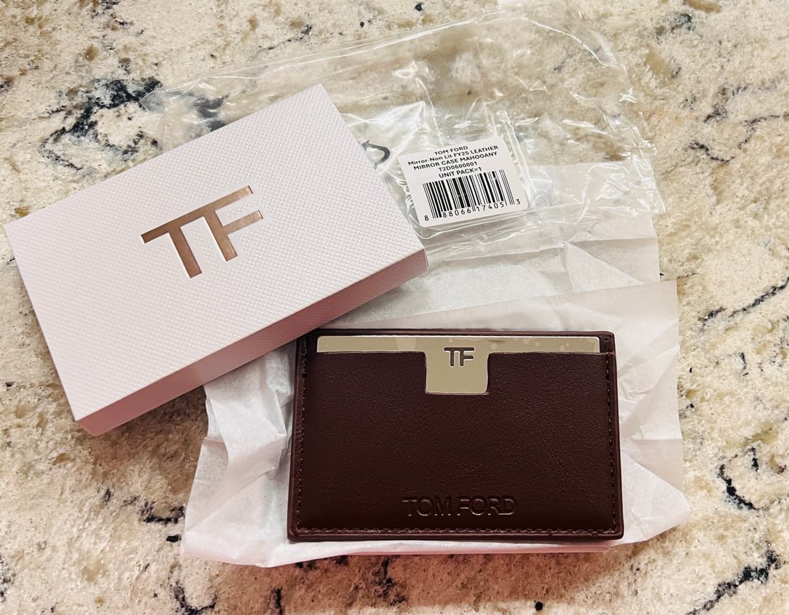 톰포드 미러 카드지갑(브라운) 상품이미지1