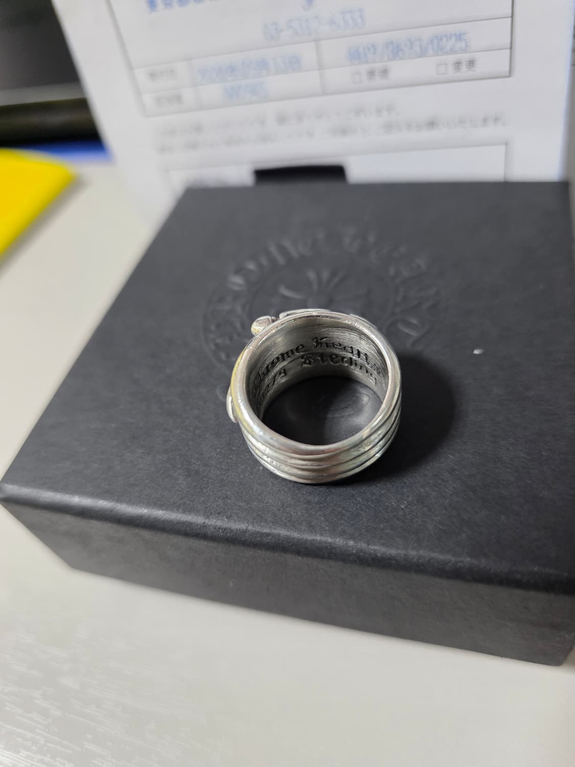 [풀구성,세척완료]크롬하츠 대거링 다이아세팅 us6.5 상품이미지3