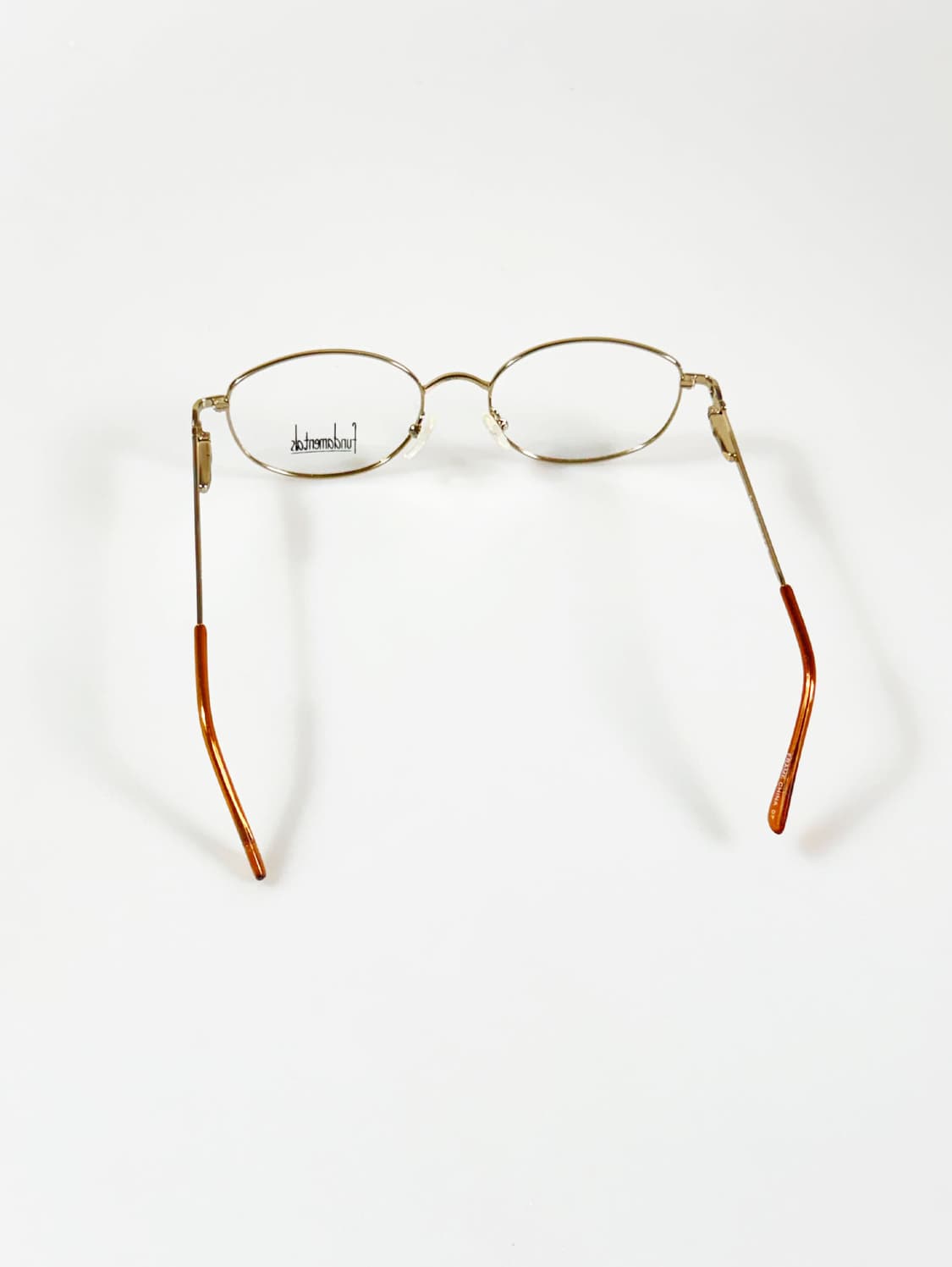 Fundamentals 골드 슬림 오벌 메탈 프레임 빈티지 안경 상품이미지6