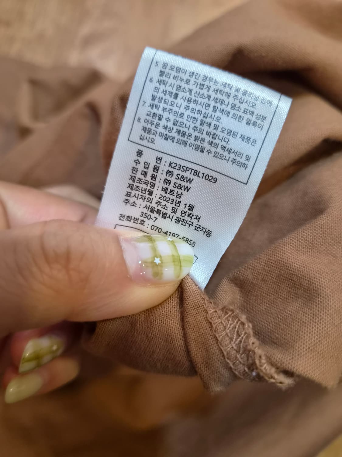 칼라거펠트 여성 자수루즈핏 반팔티셔츠 95사이즈 상품이미지8