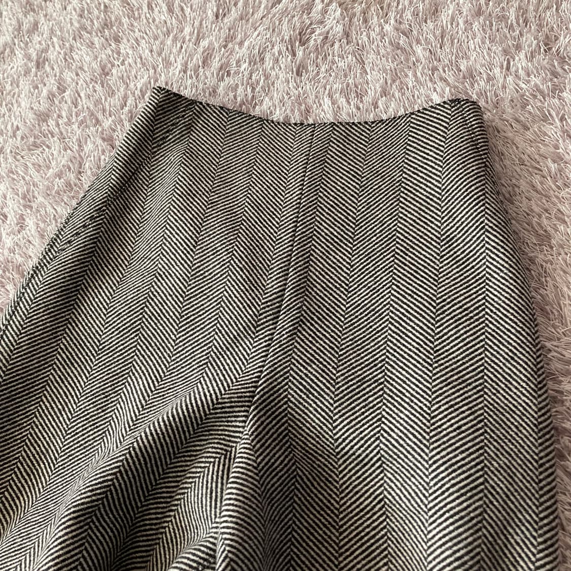 TIME 헤링본 와이드 팬츠 상품이미지6