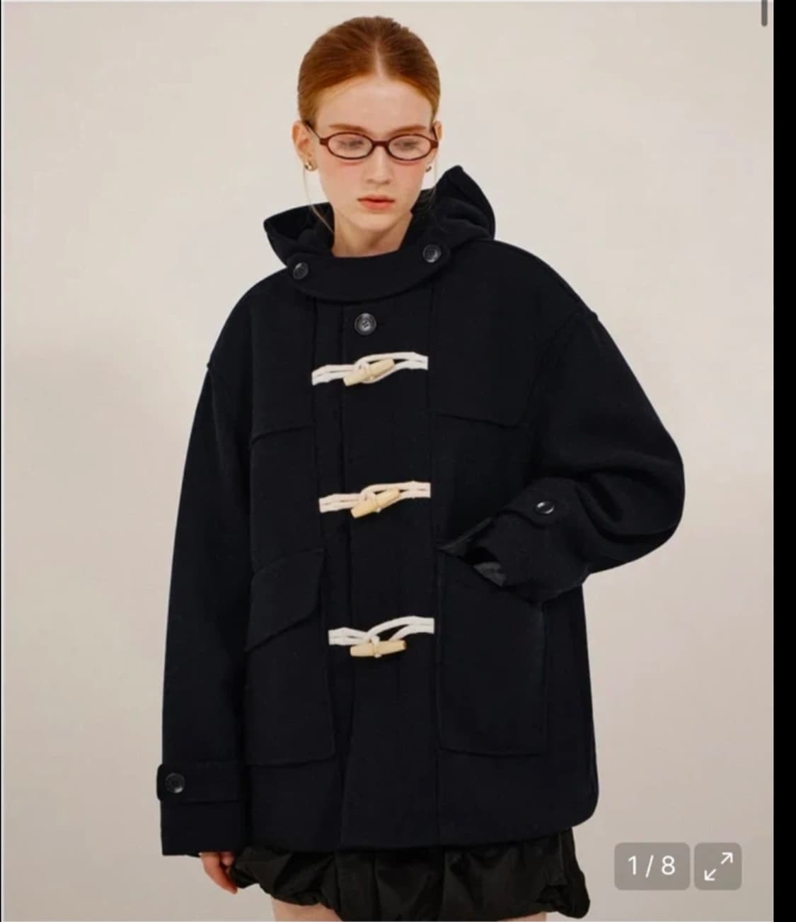 KIIMUIR 울 더플 숏코트 M 상품이미지1