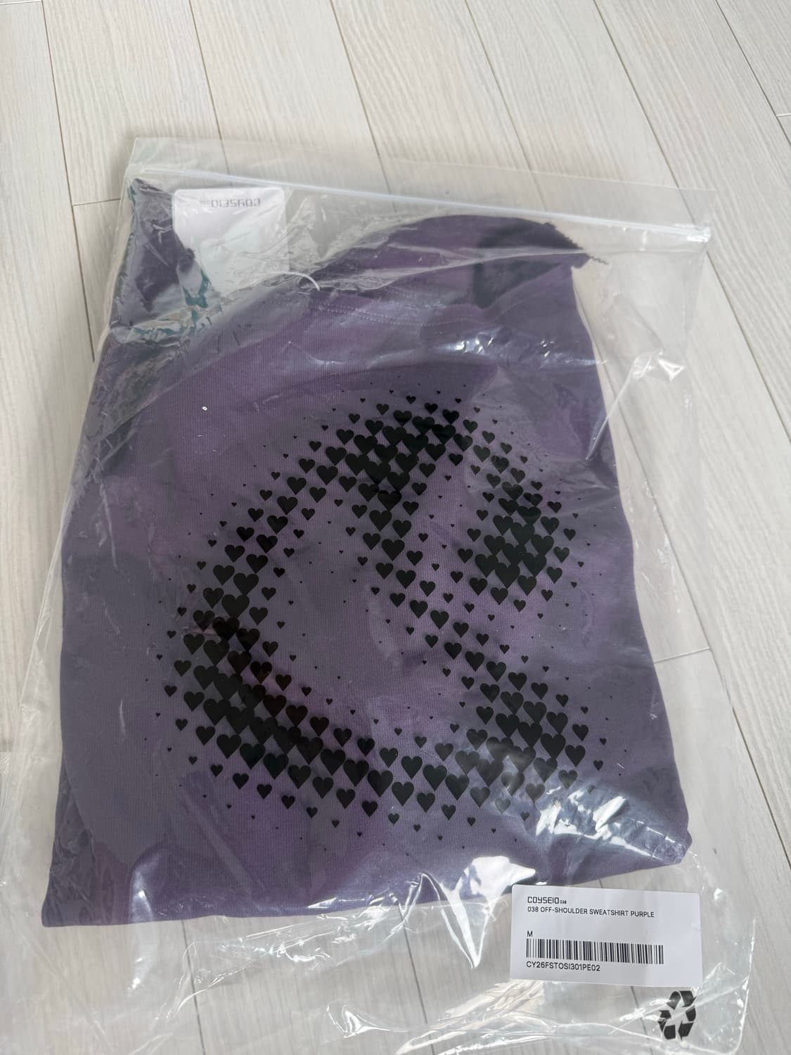 코이세이오 038 오프숄더 스웻 셔츠 상품이미지2