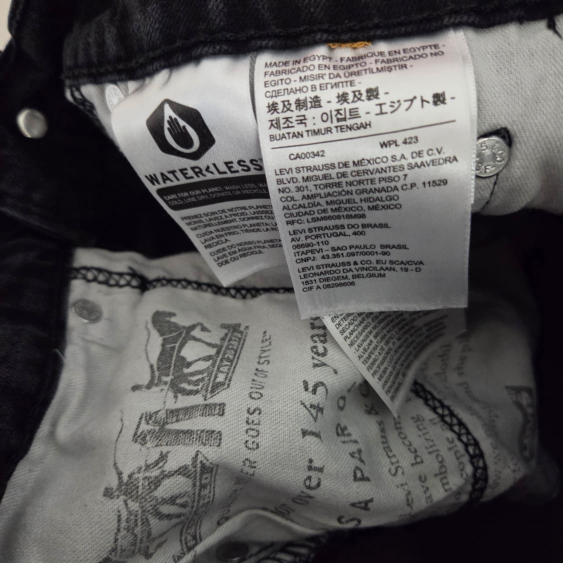 리바이스 502 블랙진 상품이미지7