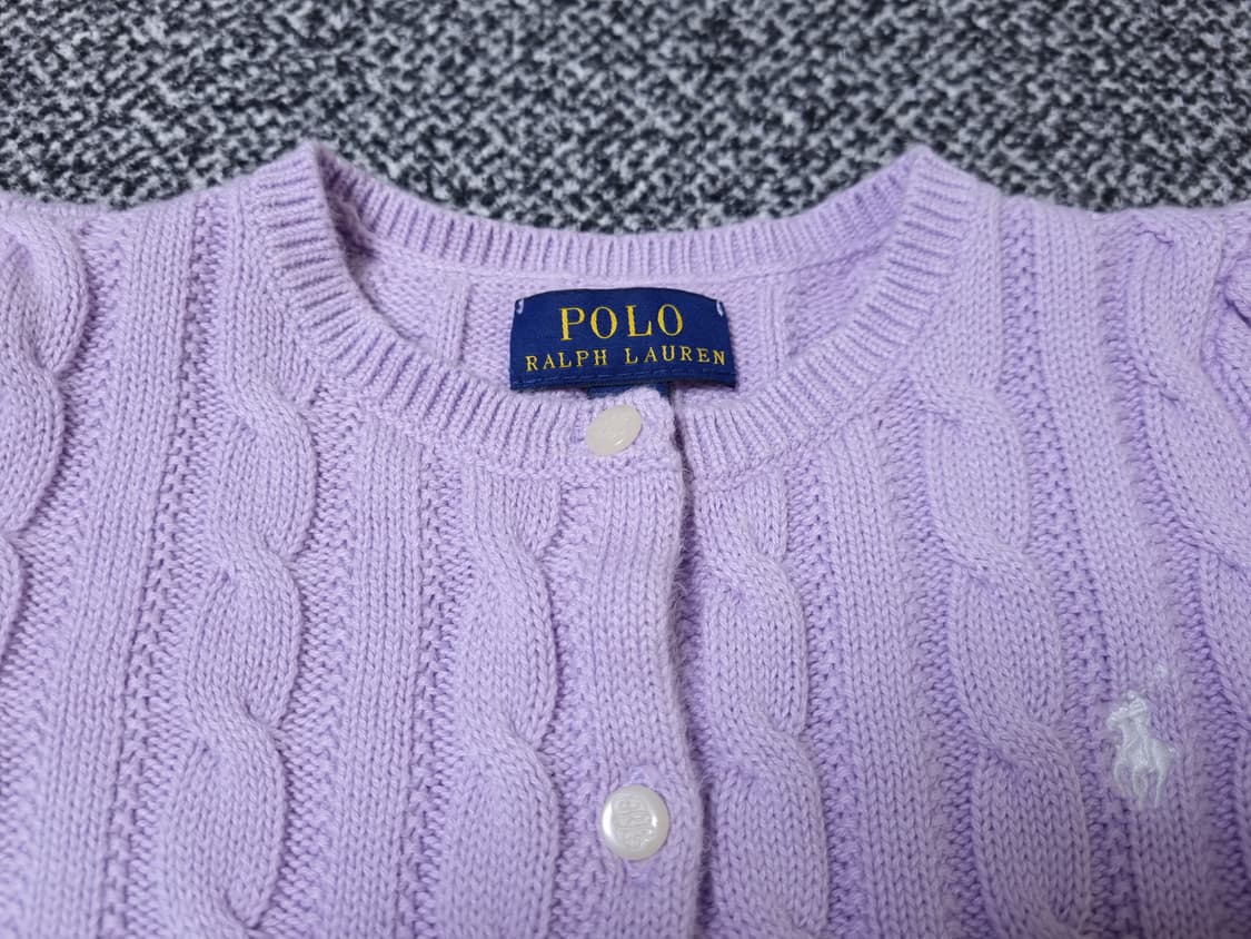 [무료배송][120]폴로 키즈 케이블 니트 가디건 상품이미지5