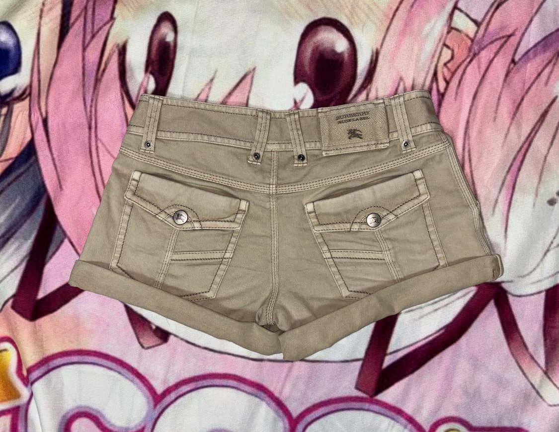 버버리 블루라벨 베이지 숏팬츠 상품이미지3