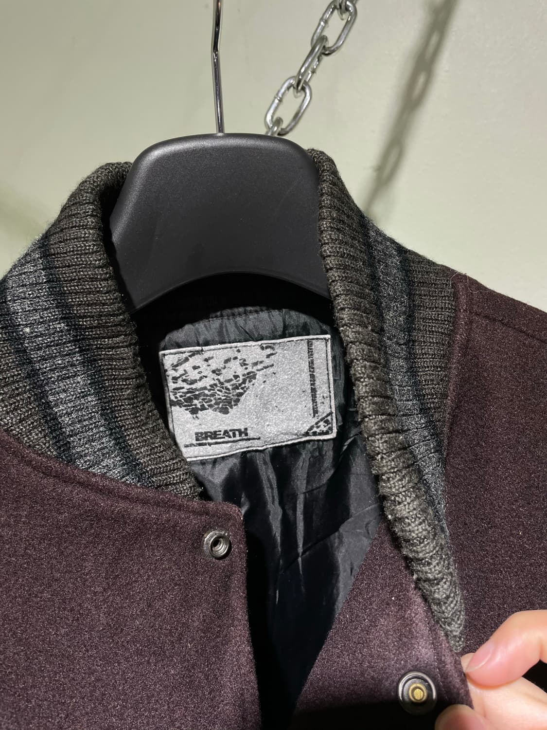 BREATH 브라운 바시티 자켓 상품이미지5