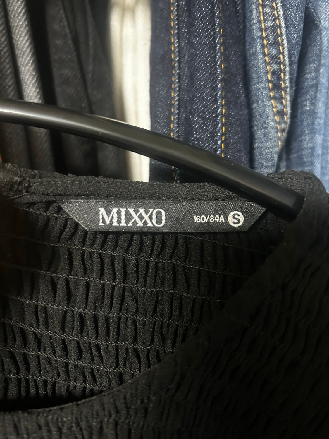 미쏘 블랙 프릴 블라우스 S 상품이미지4