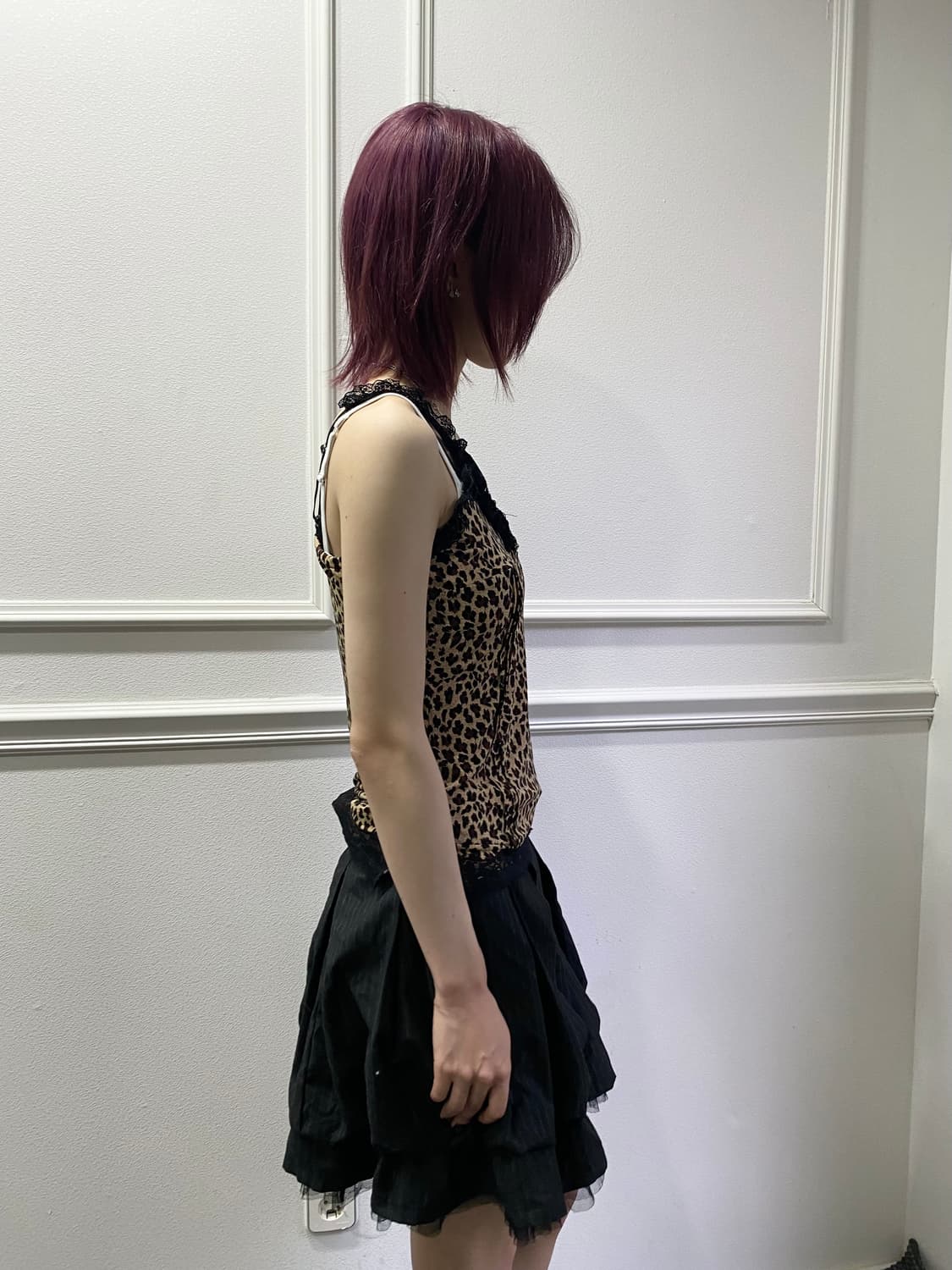  [CORNFLAKE]Lace Detail Leopard 갸루 상품이미지3
