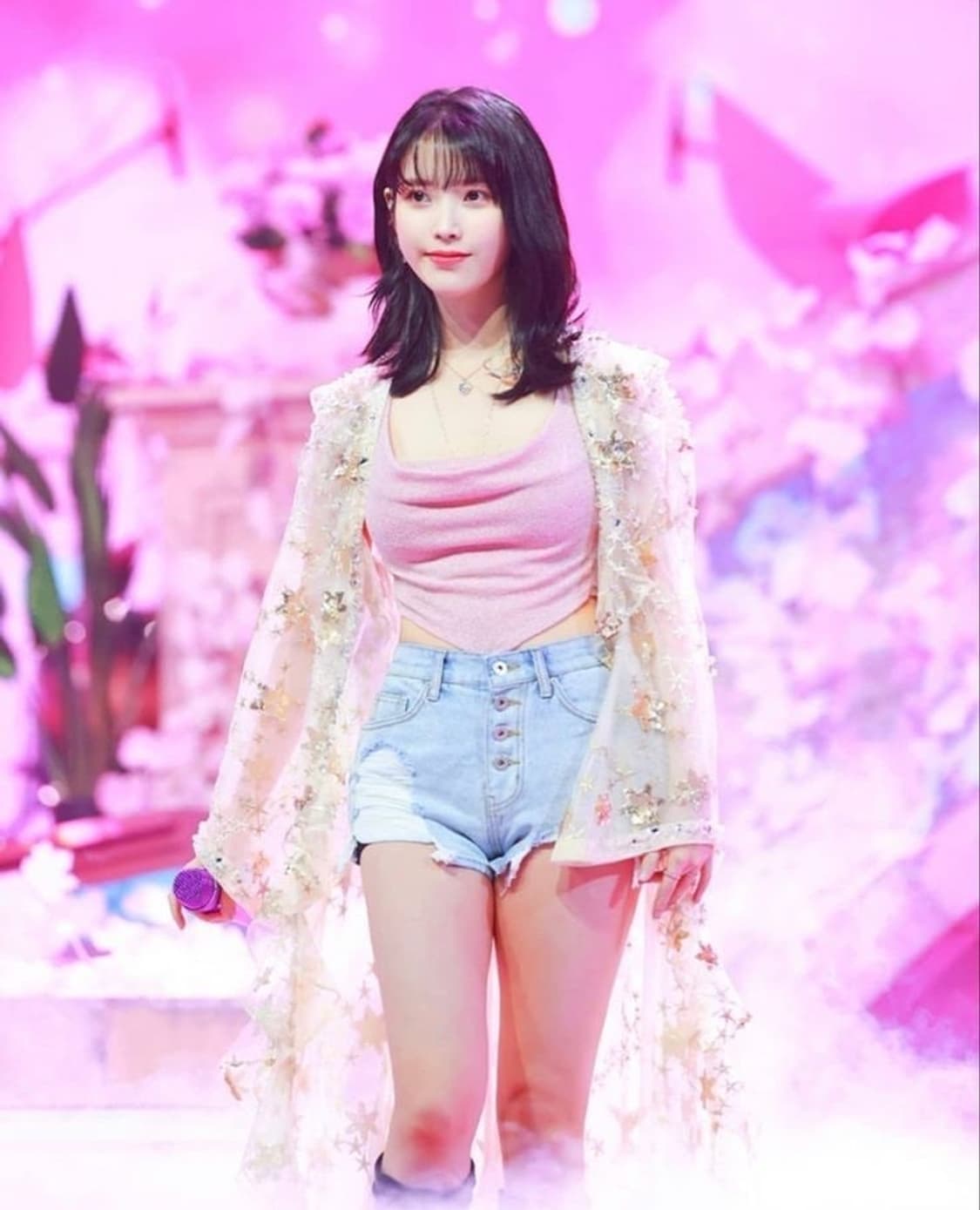 택달린새상품) 낫유어로즈 아이유 볼레로 탑 소프트핑크 상품이미지2