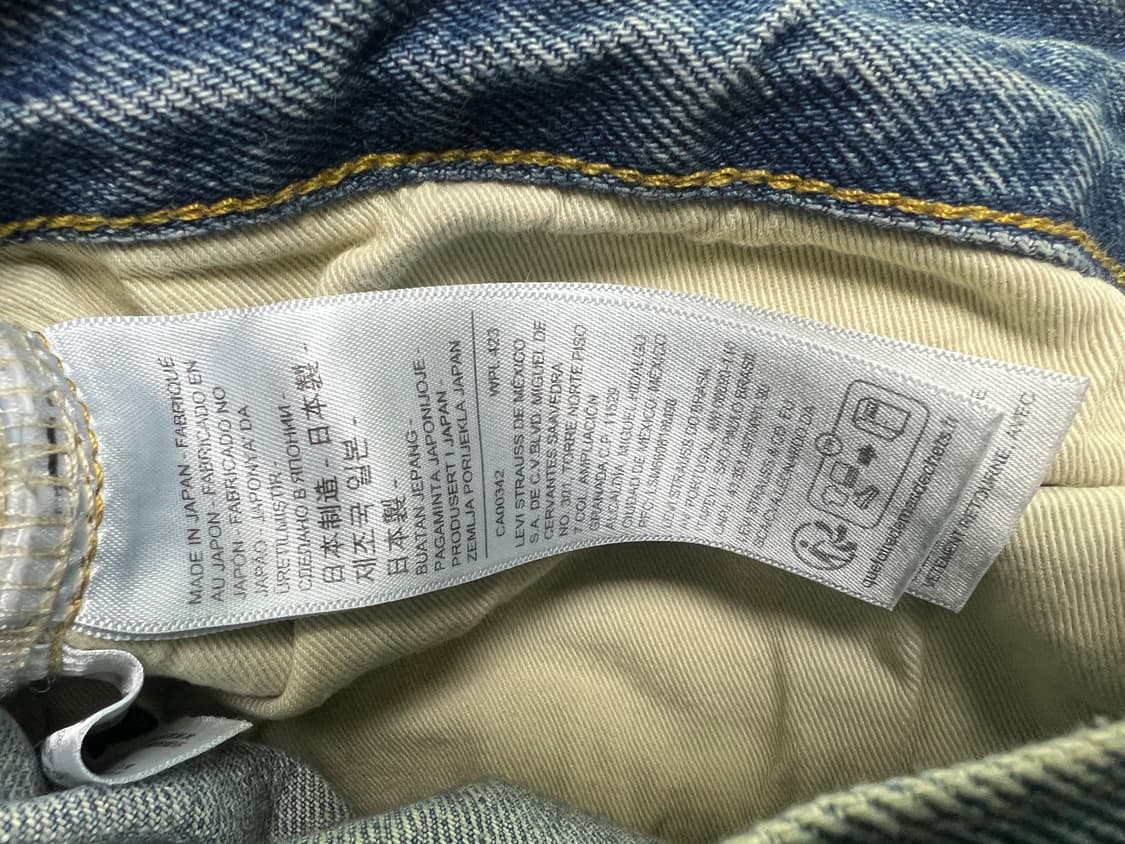 리바이스 lvc 55501 블랙잭 데님 32/30 사이즈입니다. 상품이미지5